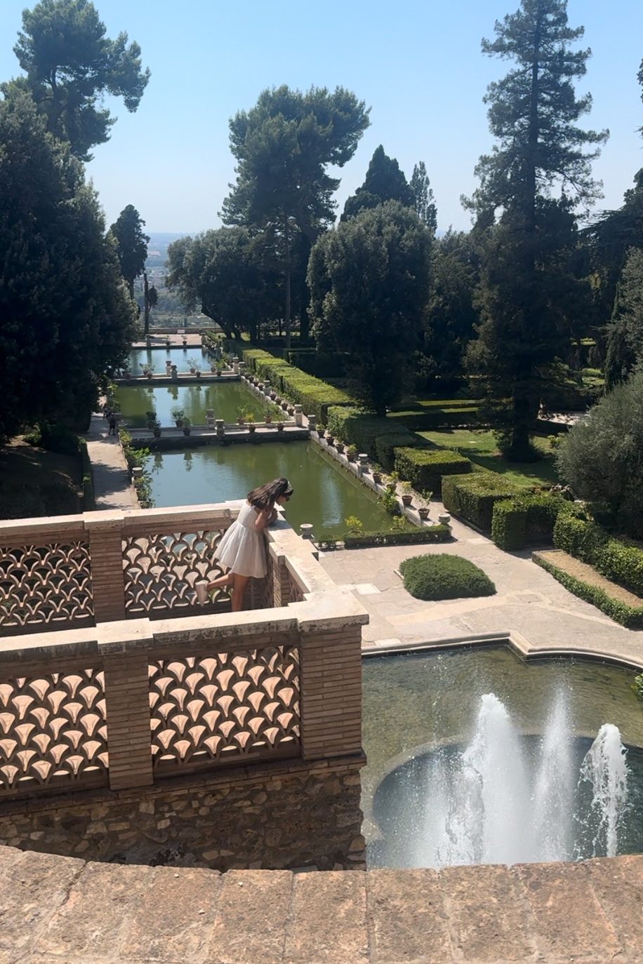 Villa d’Este water gardens view