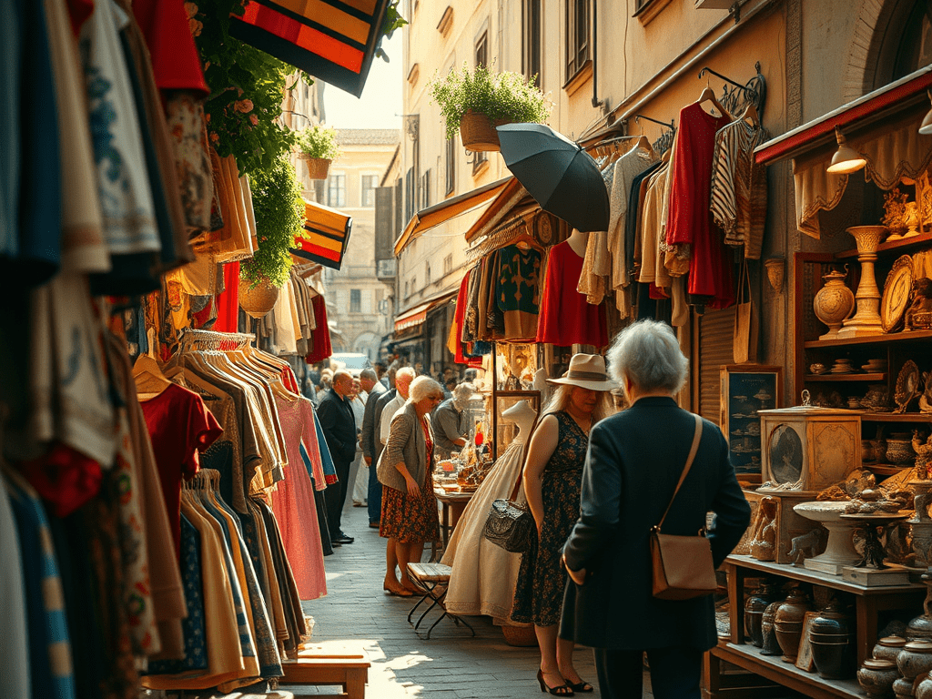 Kiyafet ve antika pazarı