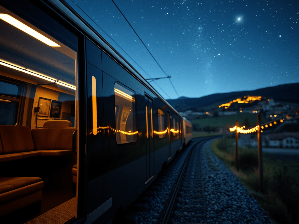 Cozy midnight train from Rome to Münich and Wien